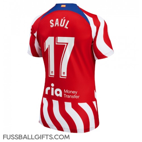 Atletico Madrid Saul Niguez #17 Fußballbekleidung Heimtrikot Damen 2022-23 Kurzarm